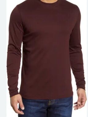 Robert Barakett Brown Long Sleeve Shirt Size L
